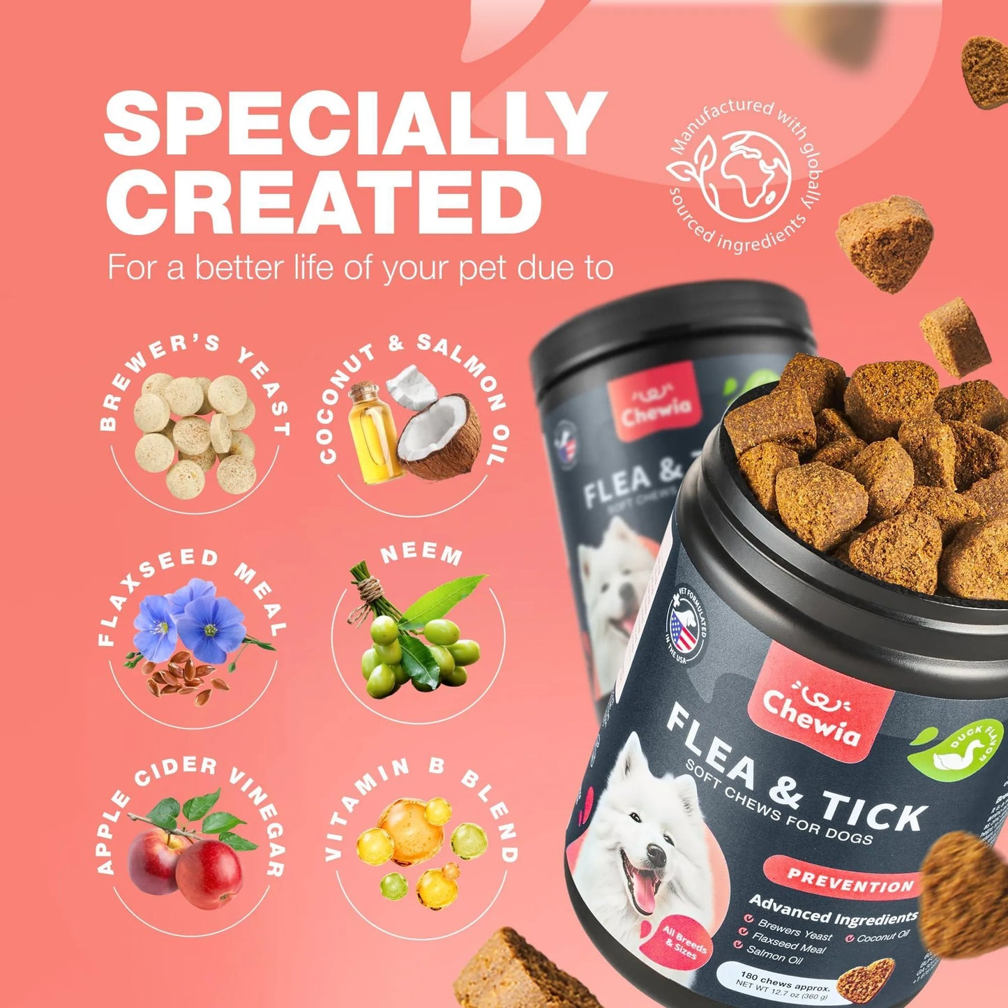 Dog Flea and Tick Treatment Chews