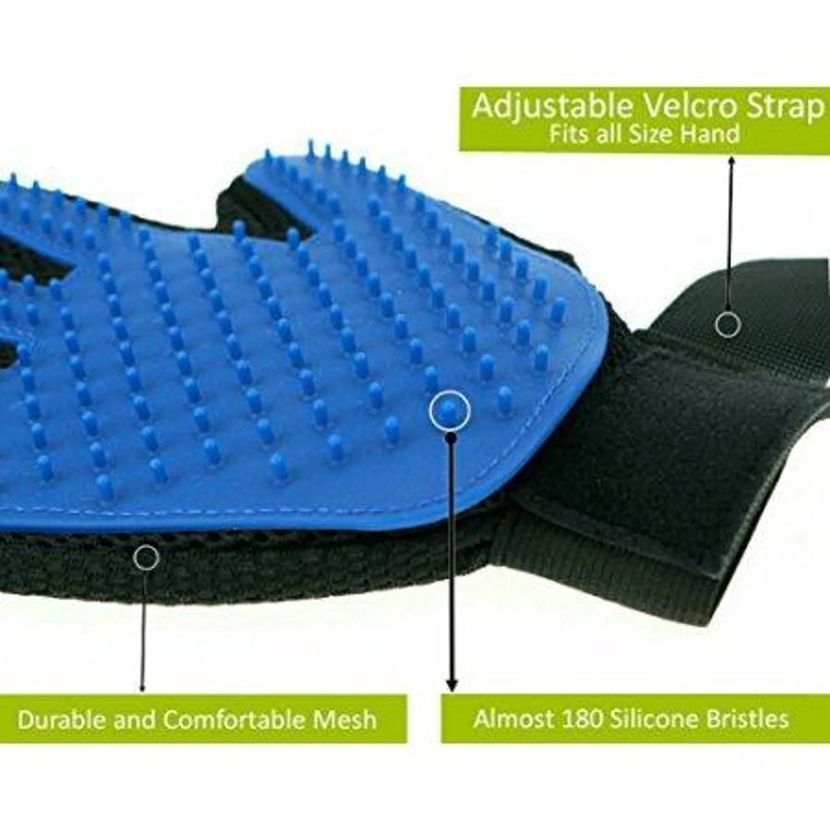 Mr. Peanut's Hand 259 Silicone Pins Pet Grooming Gloves
