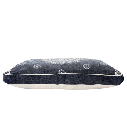 Blue Medallion Pillow Style Pet Bed