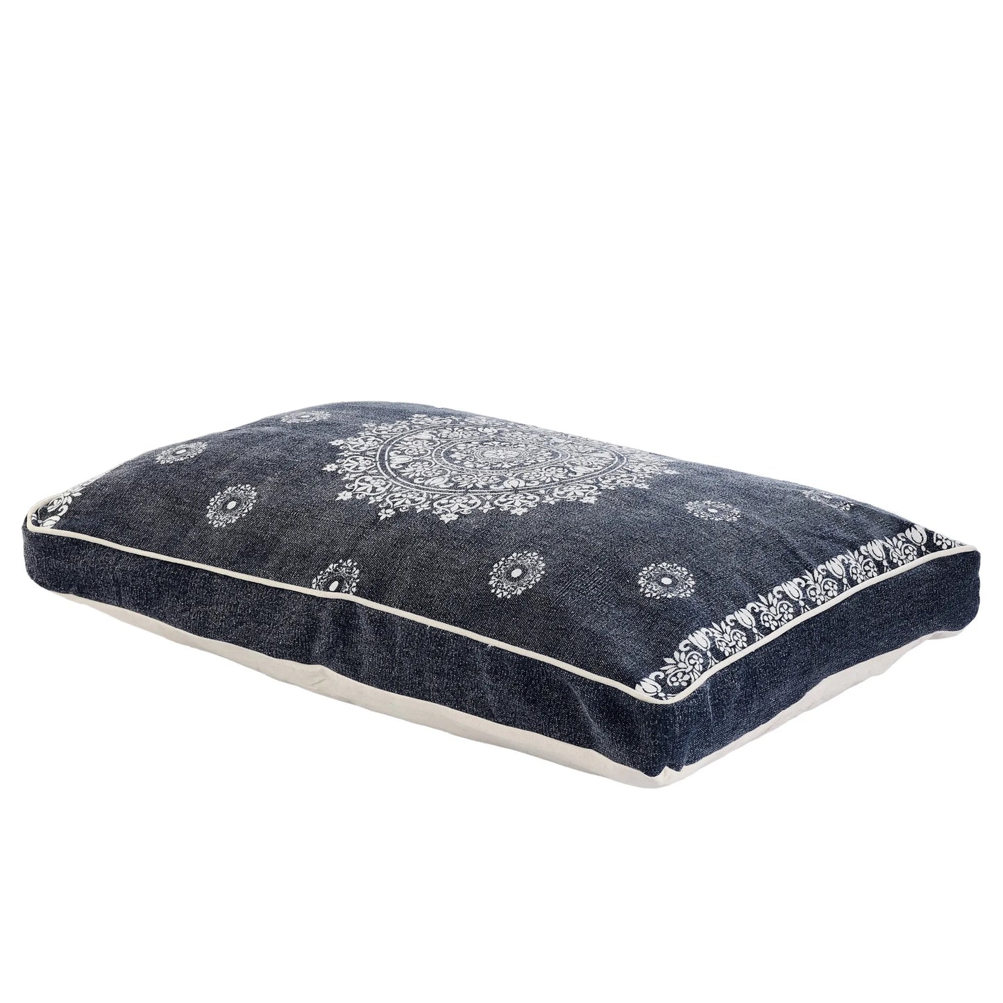 Blue Medallion Pillow Style Pet Bed