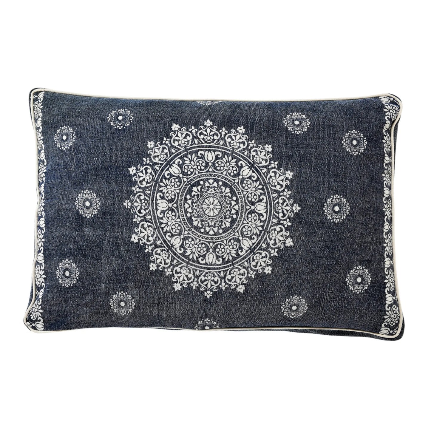 Blue Medallion Pillow Style Pet Bed