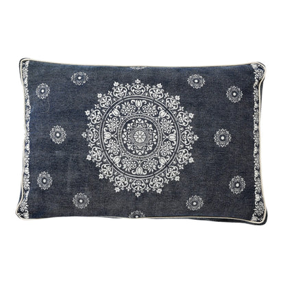 Blue Medallion Pillow Style Pet Bed