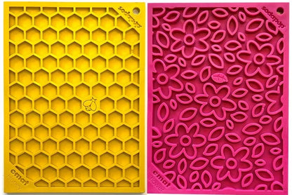 Flower & Honeycomb Lick Mat