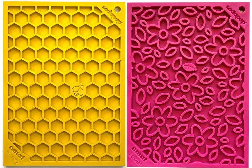 Flower & Honeycomb Lick Mat