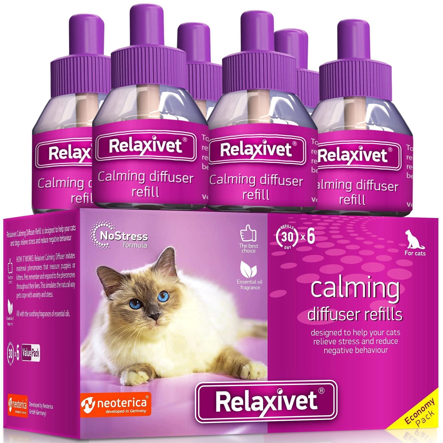 Calming Cat Diffuser Refill 6 Pack