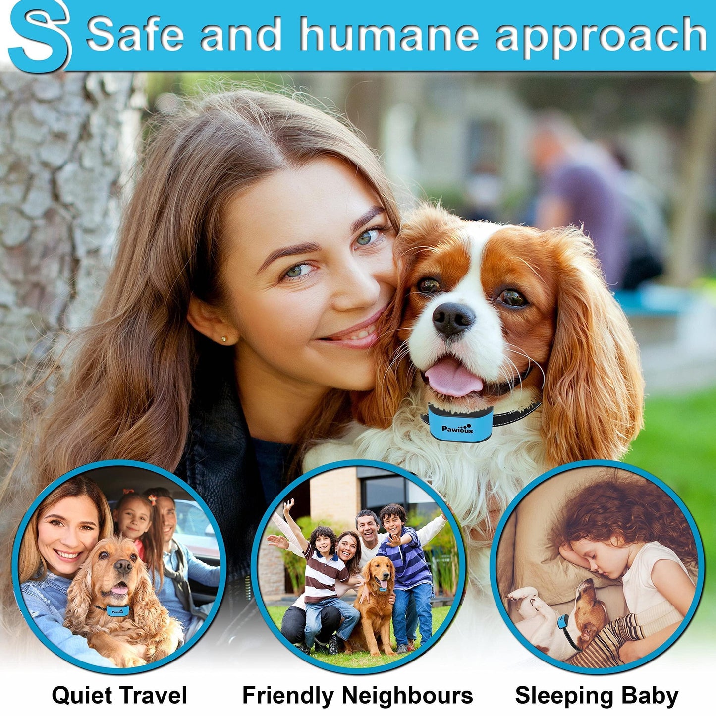 Rechargeable Humane Dog Bark Collar