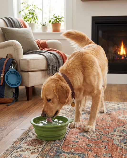 2-Pack Collapsible Dog Bowls
