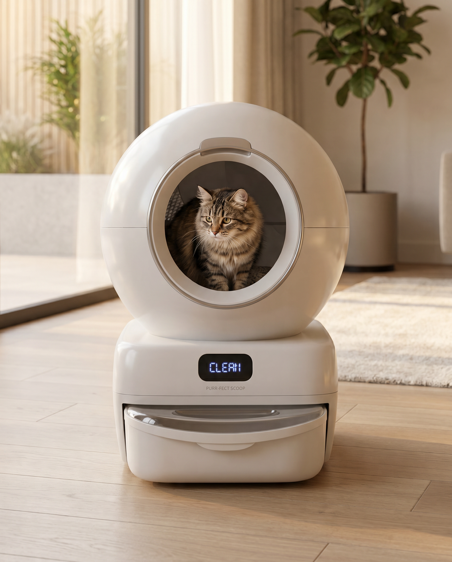 Self-Cleaning Automatic Cat Litter Box