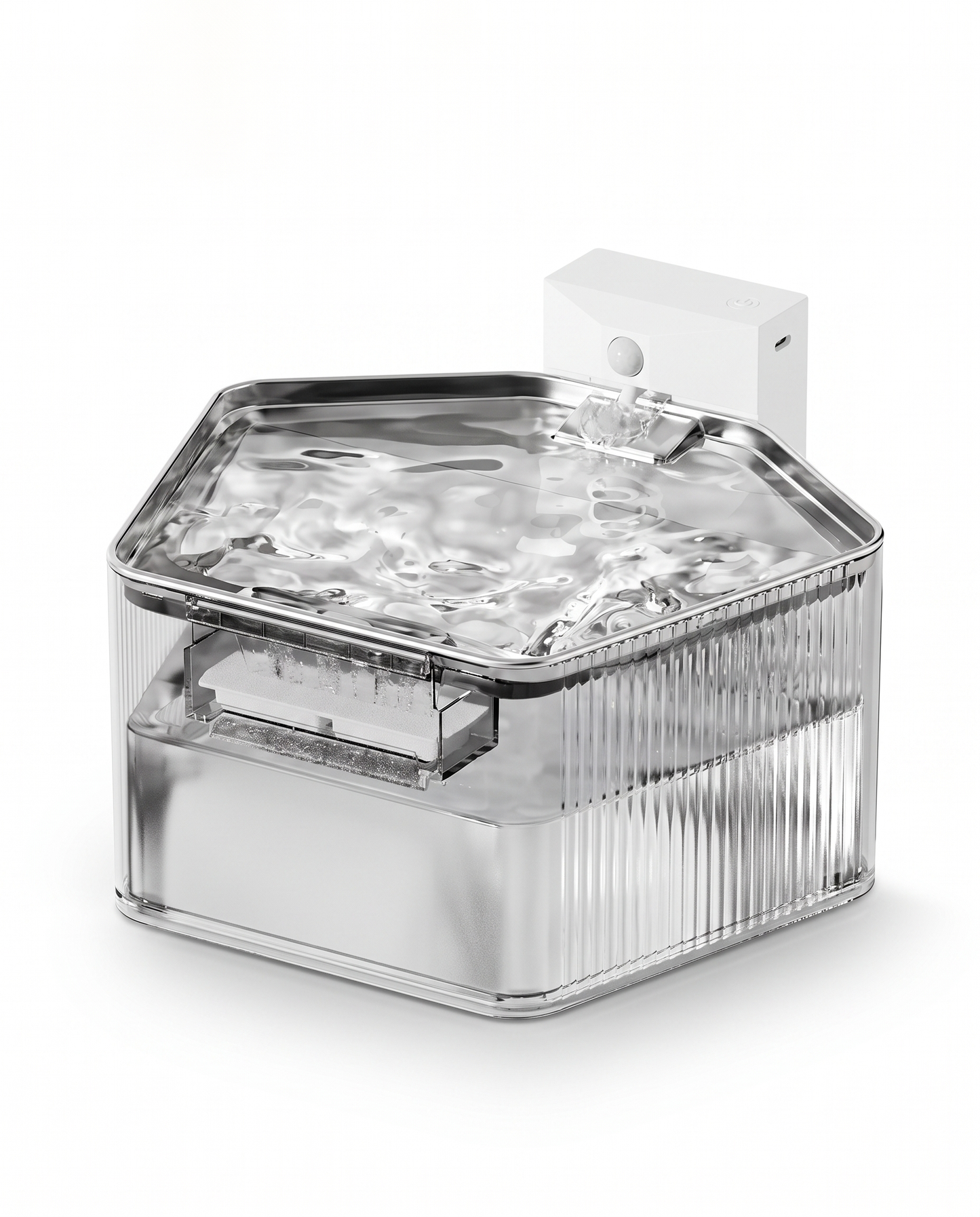 Wireless Stainless Steel Pet Water Fountain