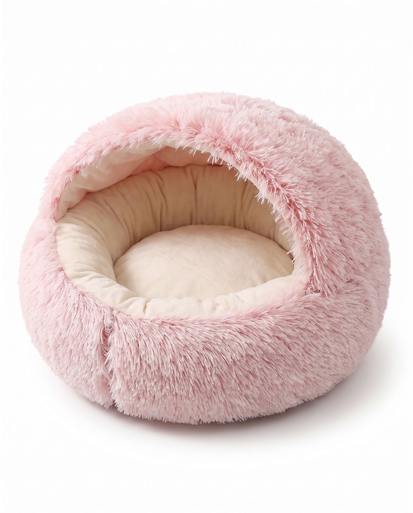 Plush Shell Cat Cave Bed · Velvet Nest