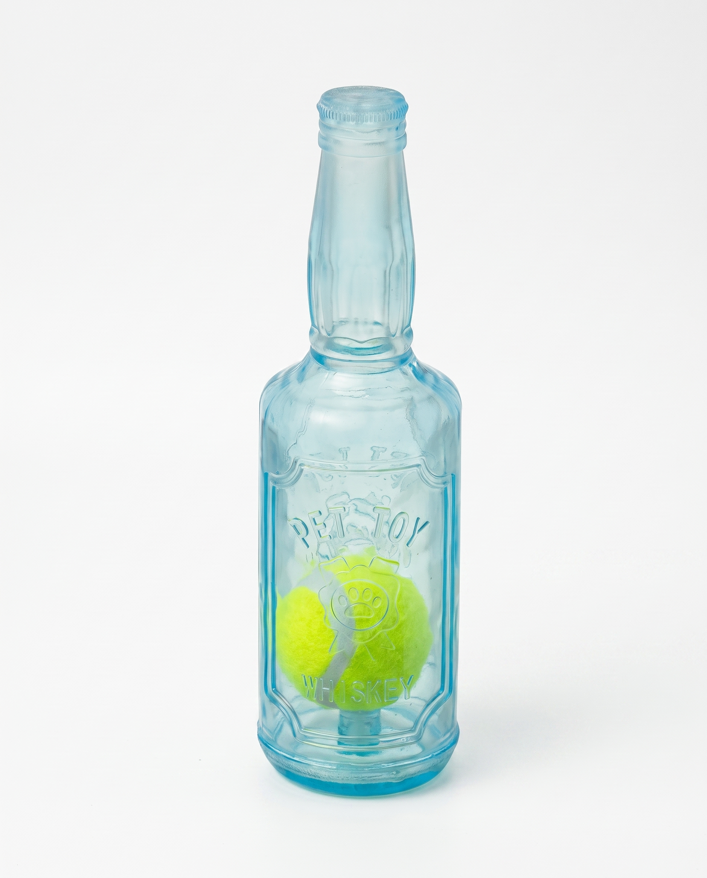 Interactive Squeaky Tennis Ball Bottle for Dogs