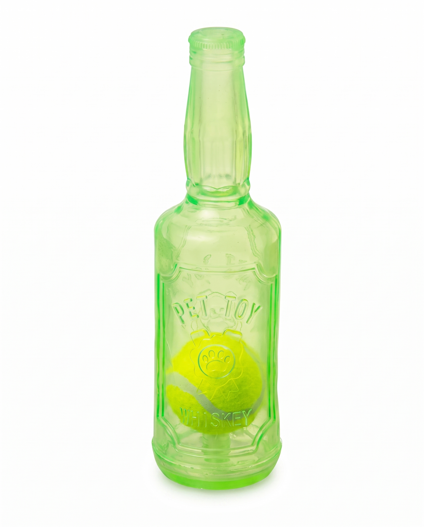 Interactive Squeaky Tennis Ball Bottle for Dogs