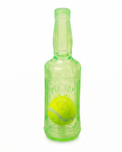 Interactive Squeaky Tennis Ball Bottle for Dogs