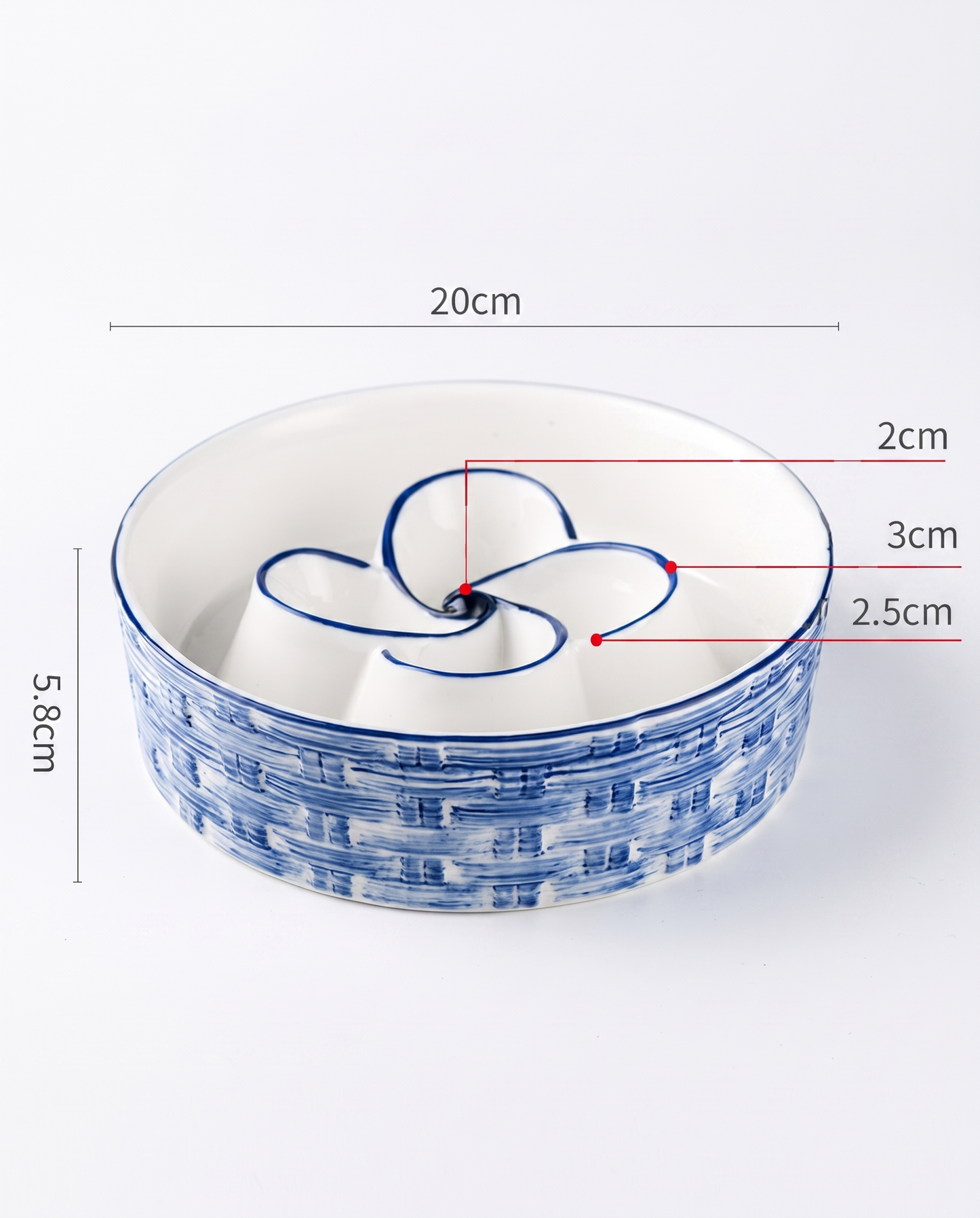 Ceramic Slow Feeder Dog Bowl · Anti-Choking