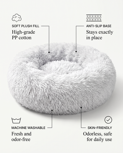 Calming Cozy Nest Dog Bed · Anti-Slip Base