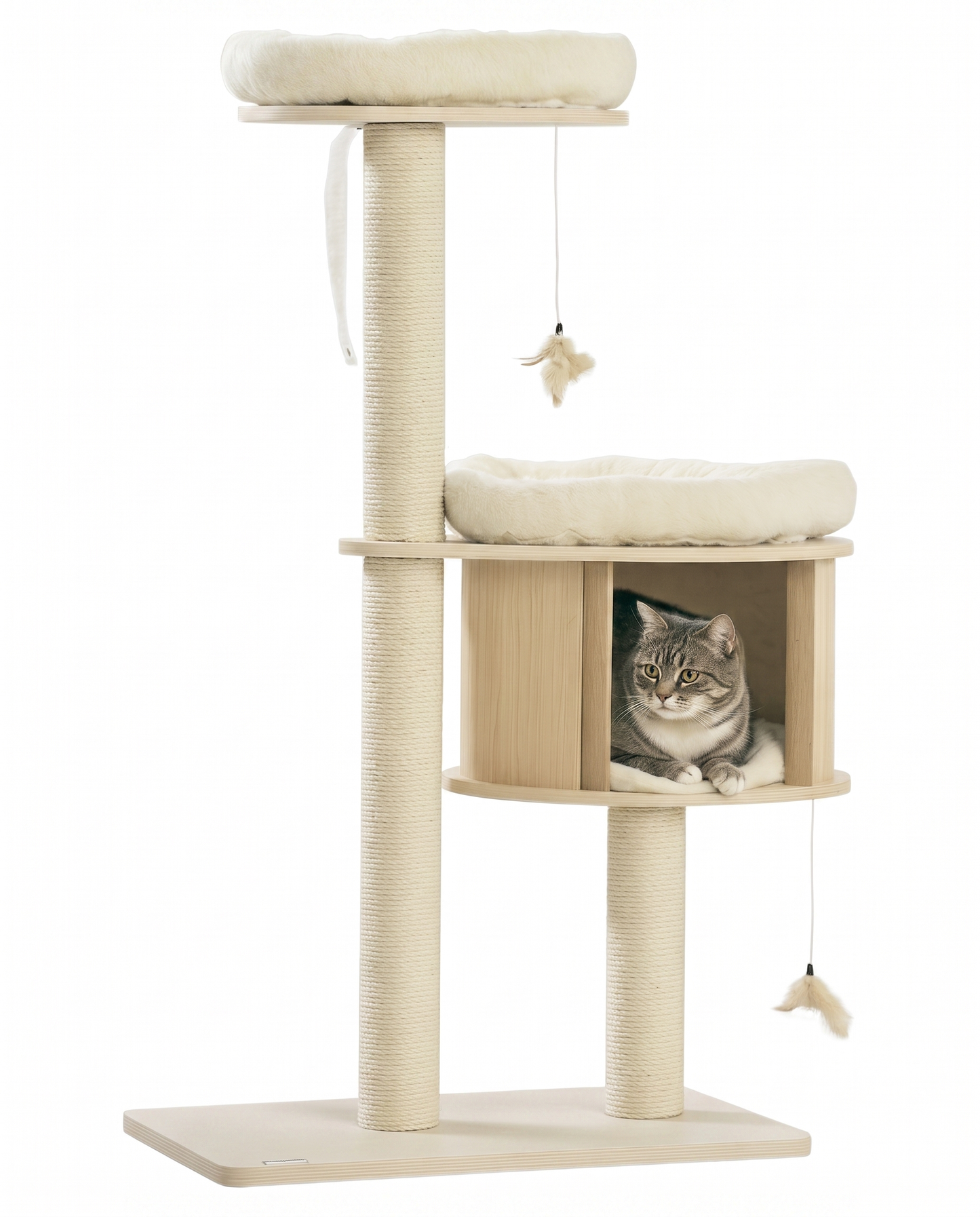 3-Level Cat Tree with Condo & Scratching Posts