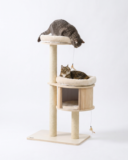 3-Level Cat Tree with Condo & Scratching Posts
