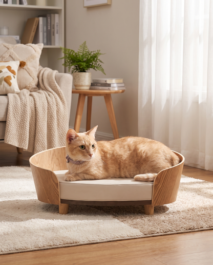 Wooden Pet Sofa Bed · Elevated Modern Design
